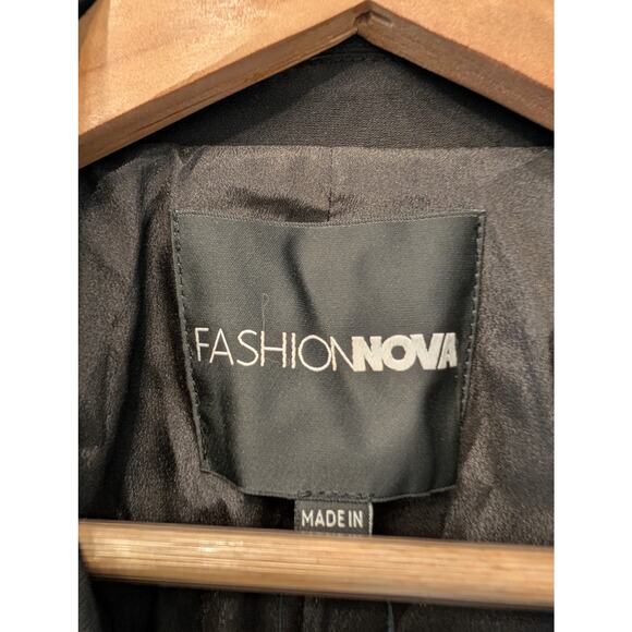 FASHION NOVA PARTY BLAZER RHINESTONES‎ BLINGED OFFICE BUTTONED SIZE L - Picture 5 of 9